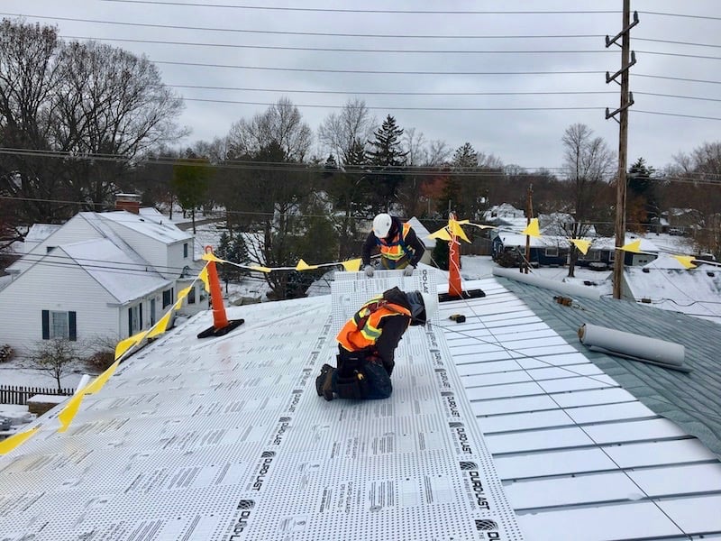 ShinglePly Flat Roof Installation in Muncie, Indiana